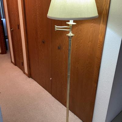 Brass floor lamp