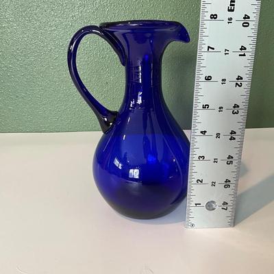 Cobalt Blue Blown Glass Vase