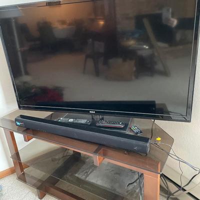 46” RCA TV and stand