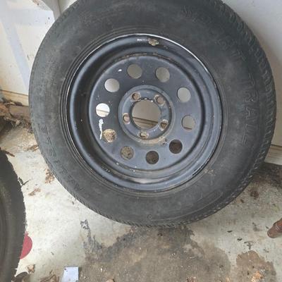 Spare trailer tire