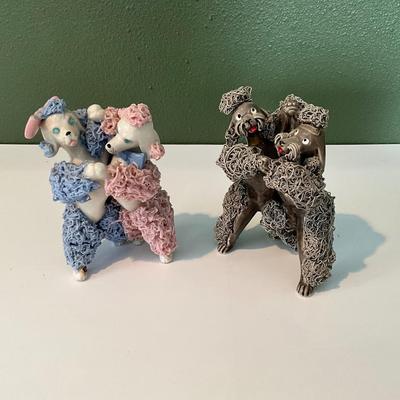 Vintage Royal Japan Ceramic Spaghetti Dancing Poodles