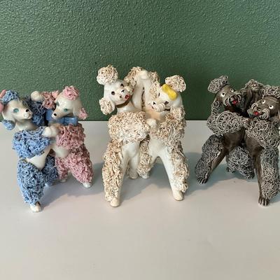 Vintage Royal Japan Ceramic Spaghetti Dancing Poodles