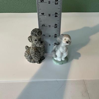 Vintage Goebel Ceramic poodle made in Germany, Vintage Lladro Poodle