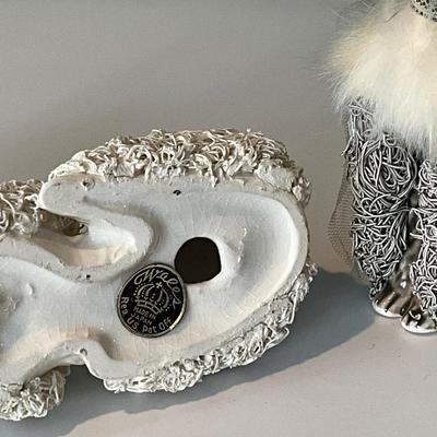 Vintage Royal Japan Ceramic Spaghetti Poodles with long lashes.