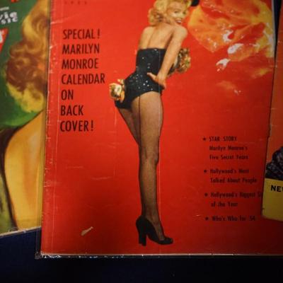 GROUPING OF FOUR VINTAGE MOVIE MAGAZINES 1930-1950