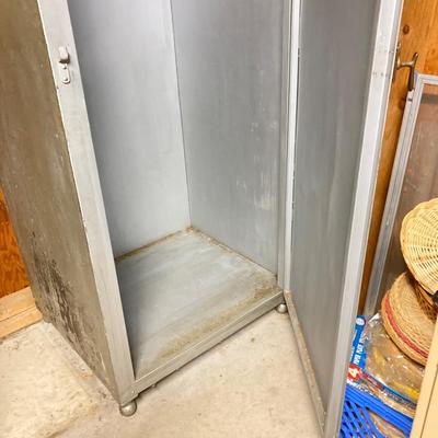 LOT 223: Large Metal Storage Cabinet
