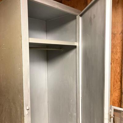 LOT 223: Large Metal Storage Cabinet