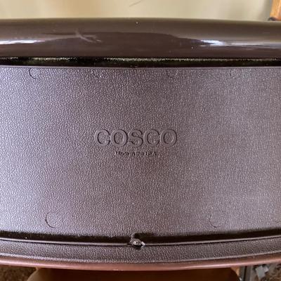 LOT 228: Folding Chairs - Wooden, Webbed Lawn and Two Metal Padded Seat Cosco