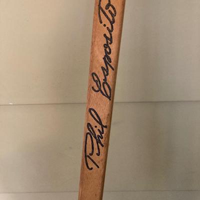 LOT 229: Vintage Sporting Goods Collection - Phil Esposito Street Hockey Stick, Burke Golf Putter, Fishing Rods, Spalding Tennis Racket,...