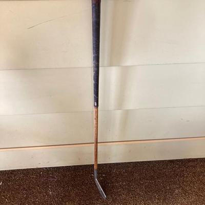 LOT 229: Vintage Sporting Goods Collection - Phil Esposito Street Hockey Stick, Burke Golf Putter, Fishing Rods, Spalding Tennis Racket,...