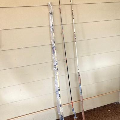LOT 229: Vintage Sporting Goods Collection - Phil Esposito Street Hockey Stick, Burke Golf Putter, Fishing Rods, Spalding Tennis Racket,...