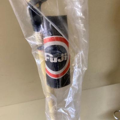 LOT 229: Vintage Sporting Goods Collection - Phil Esposito Street Hockey Stick, Burke Golf Putter, Fishing Rods, Spalding Tennis Racket,...