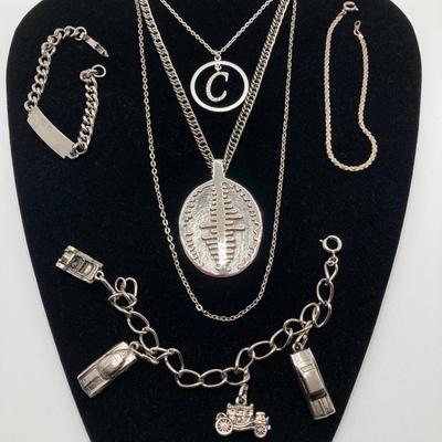 LOT 235: Silver Tone Jewelry Collection