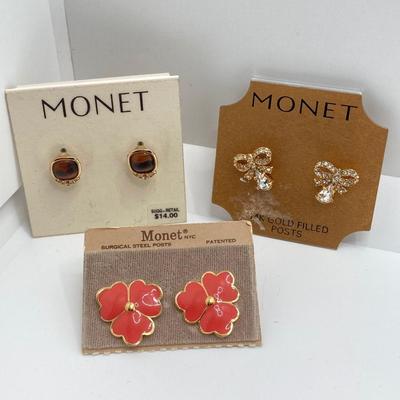LOT 237: Pierced Earrings Collection - Monet, Napier, Simply Vera, Trifari and More