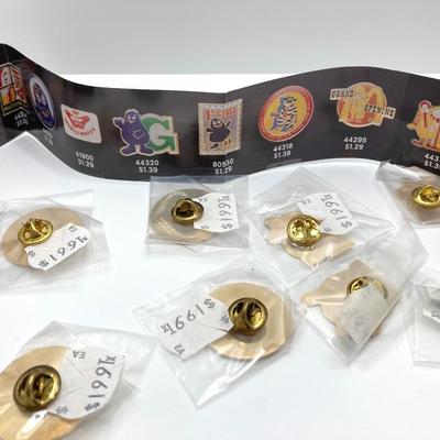 LOT 242: Large Vintage McDonald's Memorabilia Collection - Ronald McDonald Watch in Package, Pins, Stickers, Magnetics,