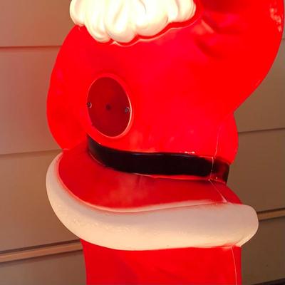 LOT 246: Empire Plastic Blow Mold Waving Santa In Original Box