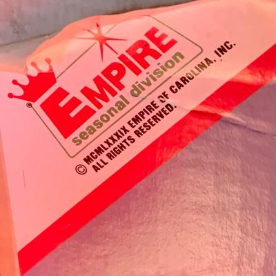 LOT 246: Empire Plastic Blow Mold Waving Santa In Original Box