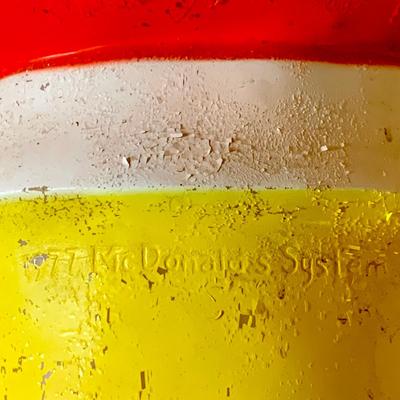 LOT251: Large Plastic Ronald McDonald ClownHead Helium Balloon Tank Cover from 1977