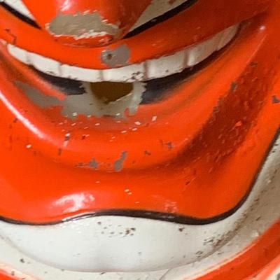 LOT251: Large Plastic Ronald McDonald ClownHead Helium Balloon Tank Cover from 1977