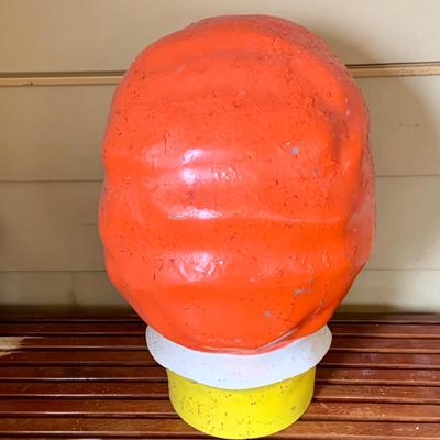 LOT251: Large Plastic Ronald McDonald ClownHead Helium Balloon Tank Cover from 1977