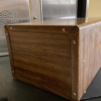 LOT 257: Diner Collection Includes Vintage Napkin Dispenser, Salt and Pepper Shakers, Vintage Alunimum Bread Box, Pitcher, and More