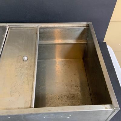 LOT 257: Diner Collection Includes Vintage Napkin Dispenser, Salt and Pepper Shakers, Vintage Alunimum Bread Box, Pitcher, and More