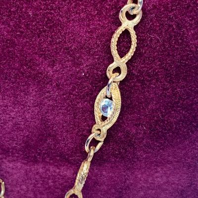 LOT 262: Collection of Goldtone Necklaces and Bracelets