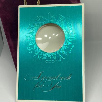 LOT 263: Pisces Collection -Bronze Medallion w/Card by Metal Sculptor Gilroy Robert, Franklin Mints Bronze Zodiac Coin Pendant Necklace,...