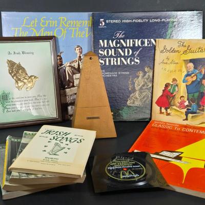 LOT 273: Seth Thomas Metronome, a Collection of all things Irish & More