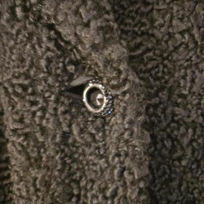 LOT 278: Morris Rudnick 1950S Karakul and Fur Collar Coat; Size Unknown