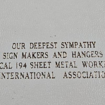 LOT 280: "LIVES OF SAINTS" Book, Memorial Edition HOLY BIBLE in Wooden Box, and Vintage 1960S Last Supper Wall Tapestry