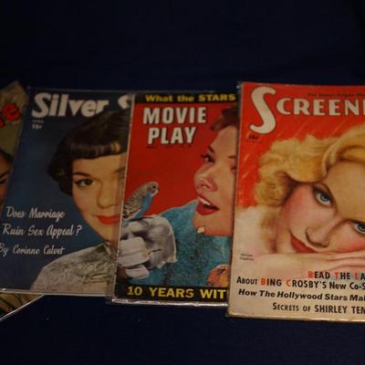 GROUPING OF FOUR VINTAGE MOVIE MAGAZINES