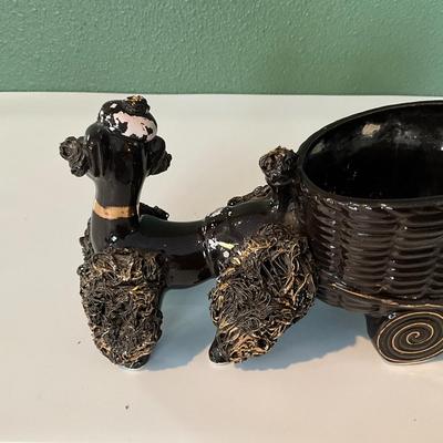 Vintage Poodle Planter Made in Japan w/#s