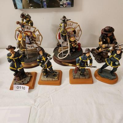 Fireman Theme Figurine Bradford Exchange and others