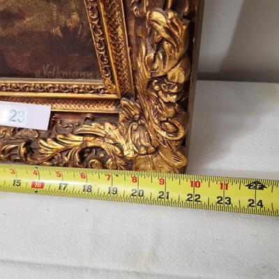 Little Princess Han Volkmann Ornate Wood Frame 22"x26"