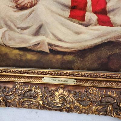 Little Princess Han Volkmann Ornate Wood Frame 22"x26"