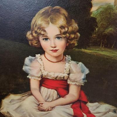 Little Princess Han Volkmann Ornate Wood Frame 22"x26"