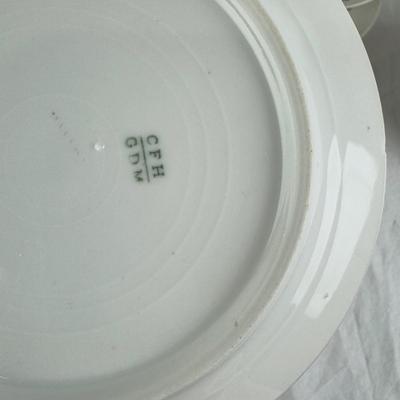 1083 Large Lot of German Antique China with Teapot and
