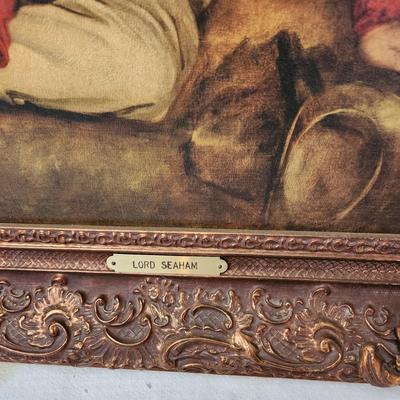 Lord Seaham Hans Volkmann Framed Art 22" x26"