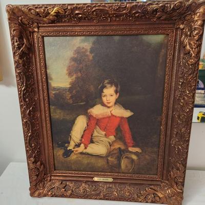 Lord Seaham Hans Volkmann Framed Art 22" x26"