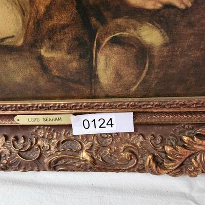 Lord Seaham Hans Volkmann Framed Art 22" x26"