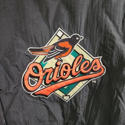 Vintage Baltimore Orioles Logo 7 Jacket w Hood Large