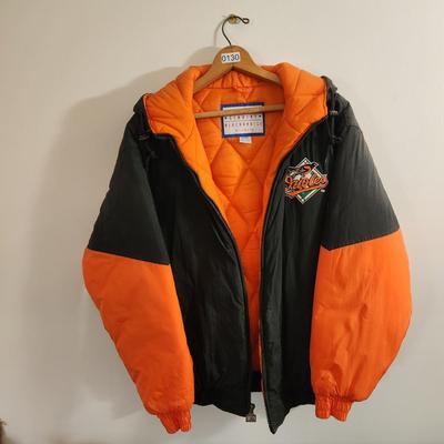 Vintage Baltimore Orioles Logo 7 Jacket w Hood Large