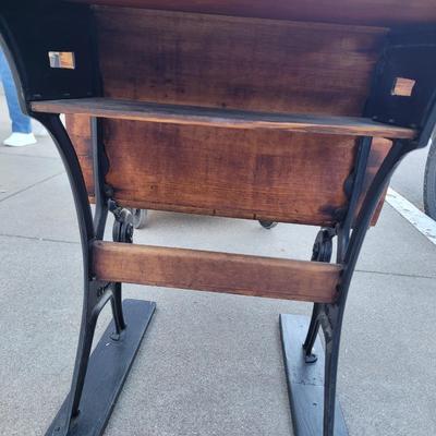Antique school desk prior to 1941