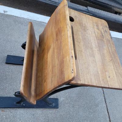 Antique school desk prior to 1941