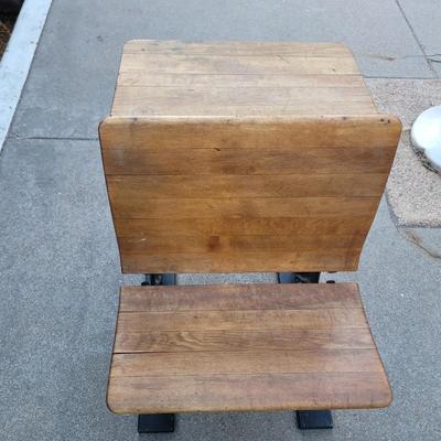 Antique school desk prior to 1941