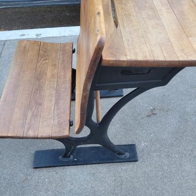 Antique school desk prior to 1941