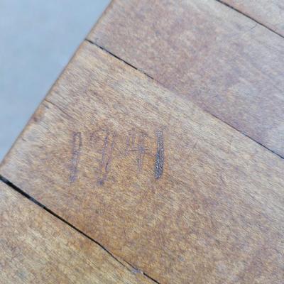 Antique school desk prior to 1941