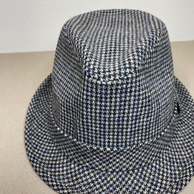 New! Men’s Houndstooth Fedora Hat