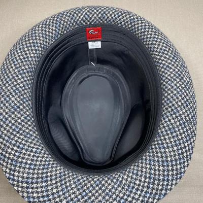 New! Men’s Houndstooth Fedora Hat